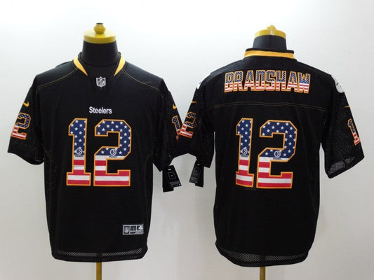 Adult Pittsburgh Steelers Terry Bradshaw NO.12 Football Jerseys