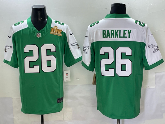 NEW Adult Philadelphia Eagles Saquon Barkley NO.26 Football Jerseys