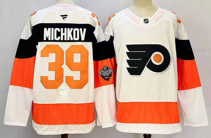 Men's Philadelphia Flyers Matvei Michkov #39 White Player Jersey