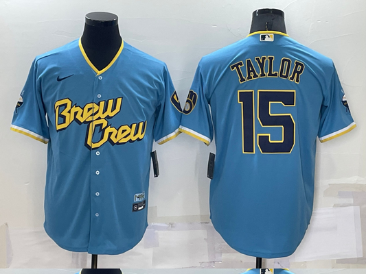 Men/Women/Youth Milwaukee Brewers Tyrone Taylor #15 baseball Jerseys