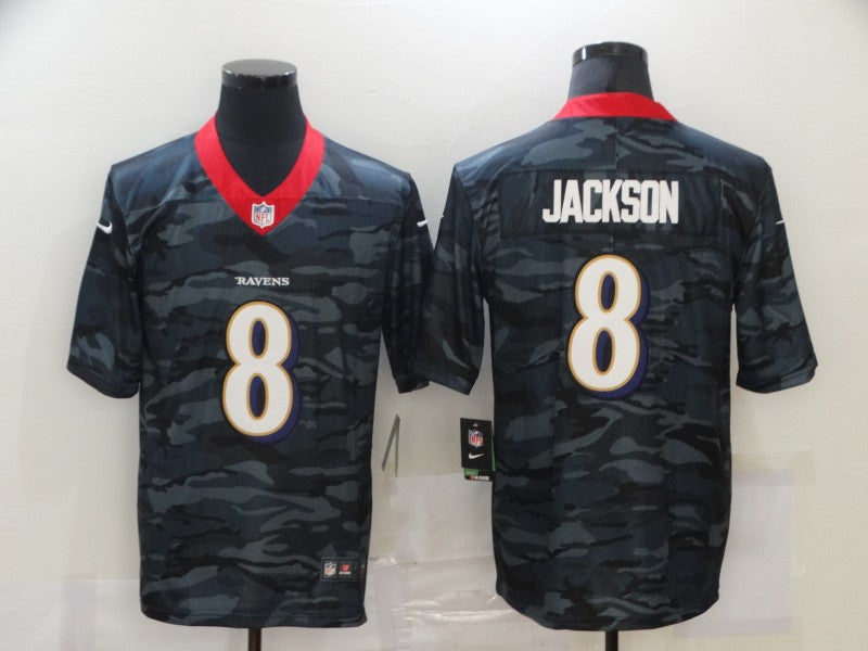 Adult Baltimore Ravens Lamar Jackson NO.8 Football Jerseys