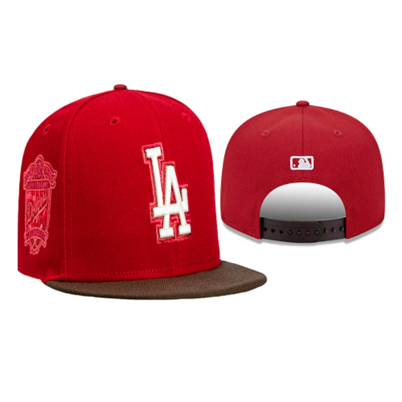 Vintage LA Stitched Baseball Cap - Premium 3D Embroidered Retro Snapback & Fitted (38 Styles)