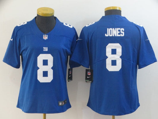 Women New York Giants Daniel Jones NO.8 Football Jerseys