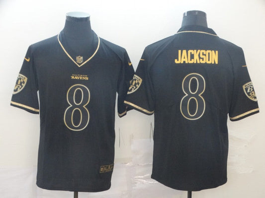 Adult Baltimore Ravens Lamar Jackson NO.8 Football Jerseys
