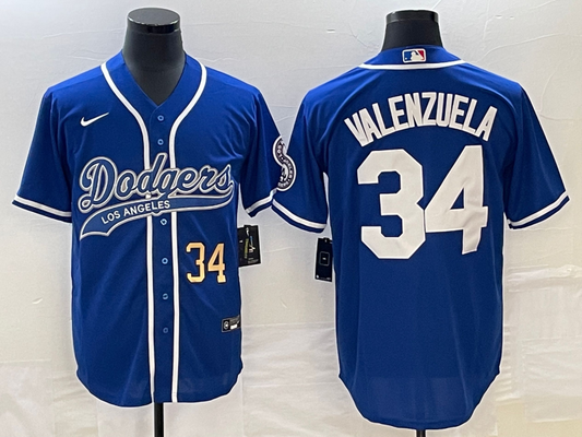 Men/Women/Youth Los Angeles Dodgers Fernando Valenzuela #34 baseball Jerseys