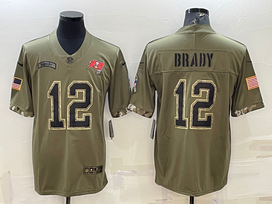 Adult Tampa Bay Buccaneers Tom Brady NO.12 Football Jerseys