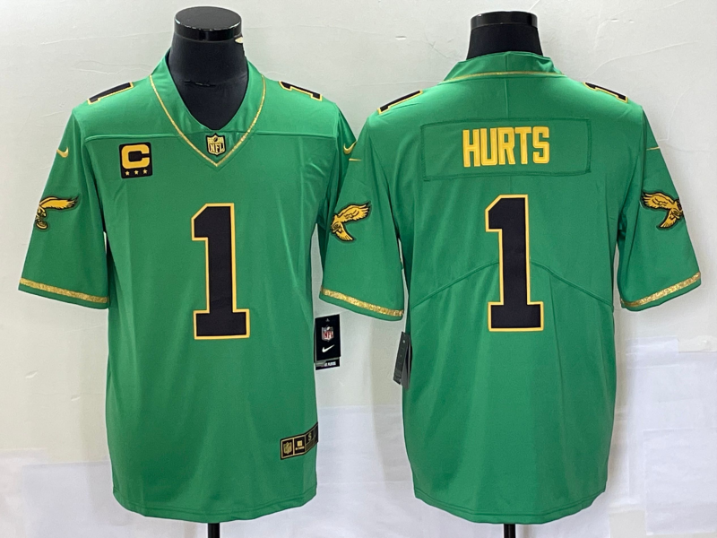 Adult 2023-2024 season Philadelphia Eagles Jalen Hurts NO.1 Football Jerseys