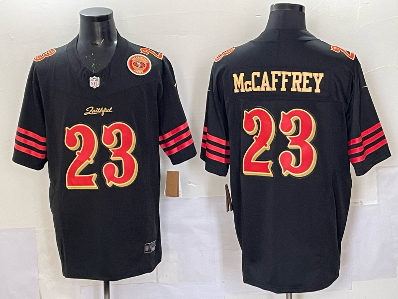 Newest arrival 2025 Adult San Francisco 49ers Christian McCaffrey No.23 Football Jerseys