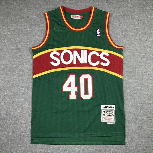 Oklahoma City Thunder SuperSonics Shawn Kemp NO.40 Basketball Jersey