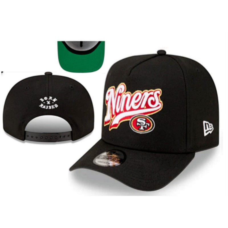 San Francisco 49 Retro Stitched Snapback Hat - Vintage SF Red Gold Adjustable Football Cap Collection