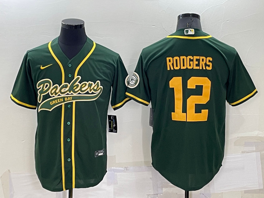 Adult Green Bay Packers Aaron Rodgers NO.12 Football Jerseys