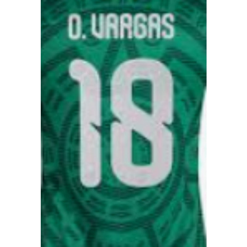 Mexico National Green Tribal Pattern Soccer Jersey, world cup Unisex Match Day Short Sleeve Uniform, Custom Name Number Sport Fan Tee