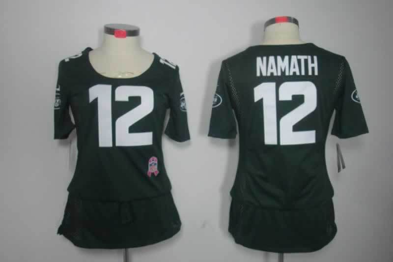 Women's New York Jets Joe Namath NO.12 Football Jerseys