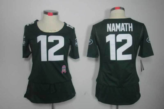 Women's New York Jets Joe Namath NO.12 Football Jerseys