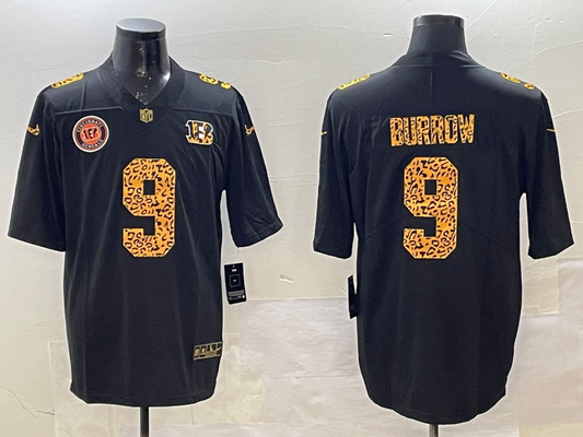 Cincinnati Bengals Joe Burrow NO.9 Salute To Service Football Jerseys