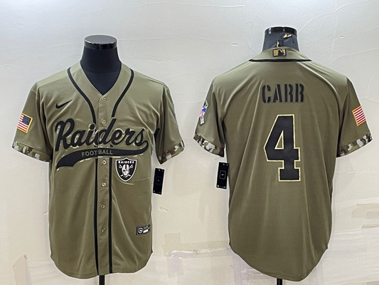Adult ‎Oakland Raiders Derek Carr NO.4 Football Jerseys