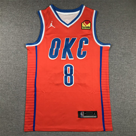 Oklahoma City Thunder Jalen Williams NO.8 Basketball Jersey