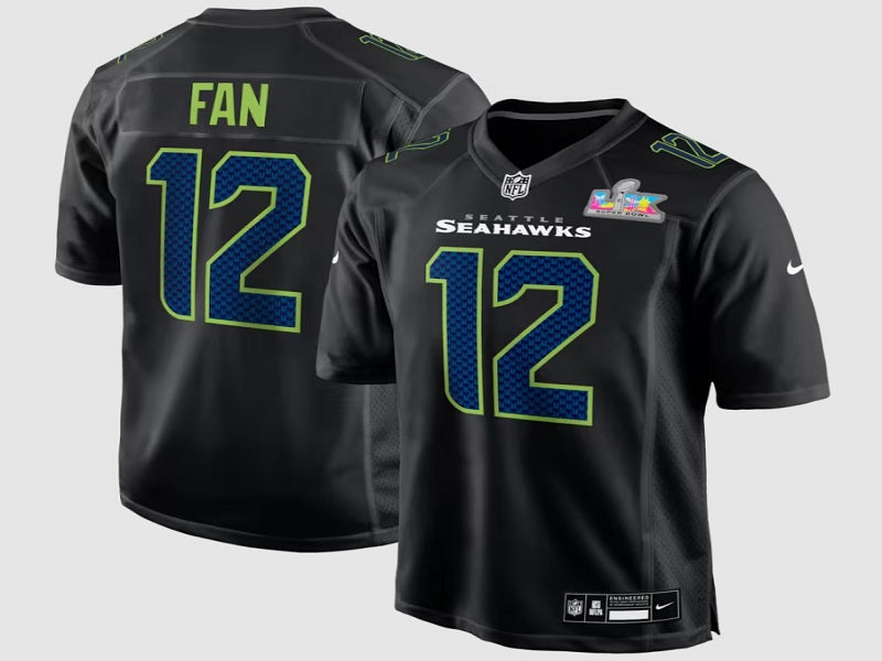 Super Bowl  Adult Seattle Seahawks Fan NO.12 Football Jerseys
