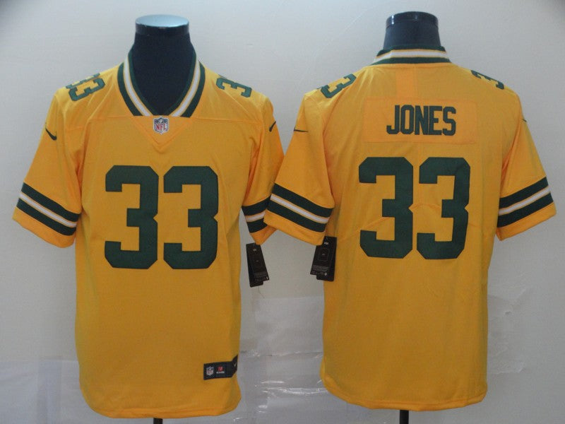 Adult Green Bay Packers Aaron Jones NO.33 Football Jerseys