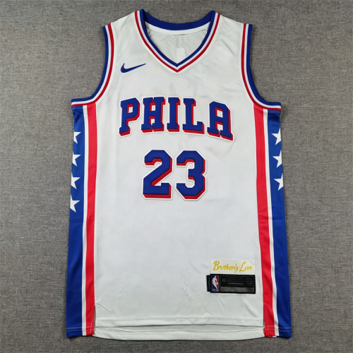 Philadelphia 76ers LeBron James #23 swingman basketball jerseys city version white