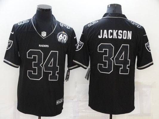 Adult ‎Oakland Raiders Bo Jackson NO.34 Football Jerseys
