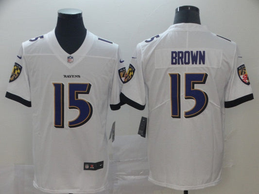 Adult  Baltimore Ravens Marquise Brown NO.15 Football Jerseys