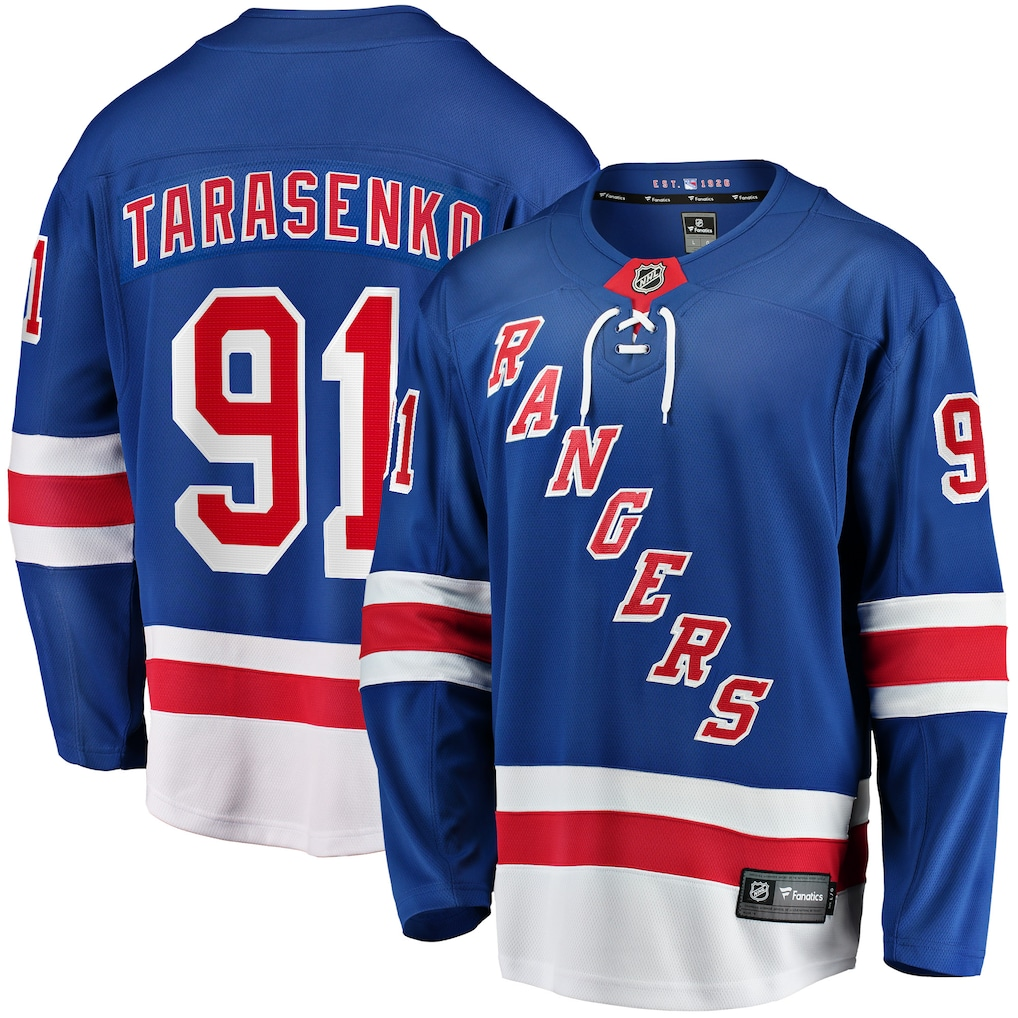 Men's New York Rangers Vladimir Tarasenko #91 Fanatics Royal Breakaway Player Jersey