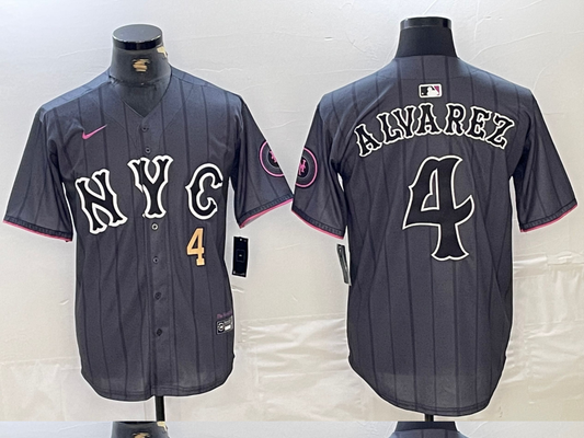 Men/Women/Youth  New York Mets Francisco Alvarez #4 baseball Jerseys