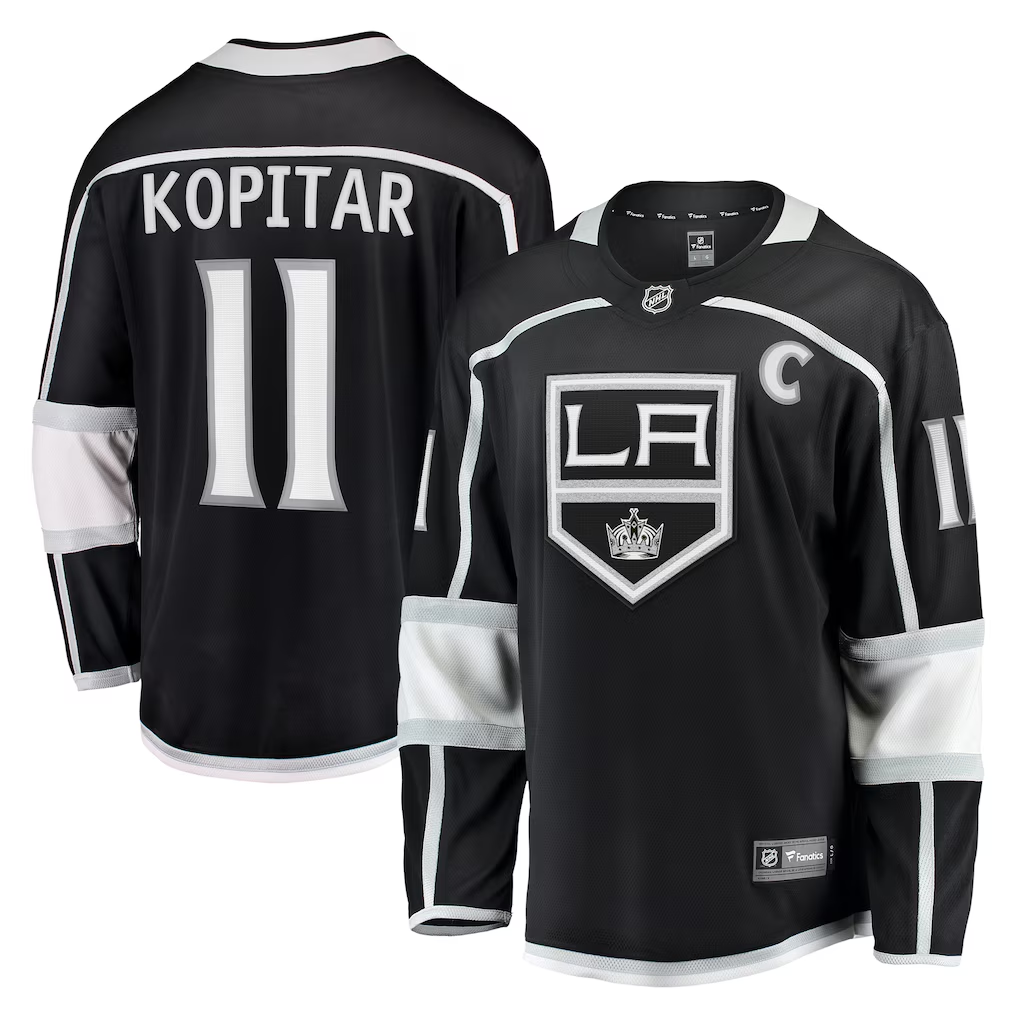 Men's Los Angeles Kings Anze Kopitar #11 Fanatics Black Jersey
