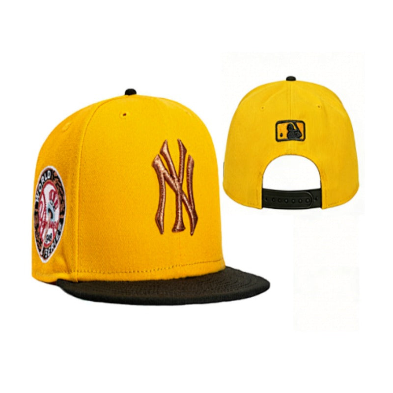 NYC City Baseball NY Symbol Flat Brim & Dad Caps, Unisex Adjustable Local Game Day Headwear Multi-Color Washed Solid Two-Tone Mesh Styles