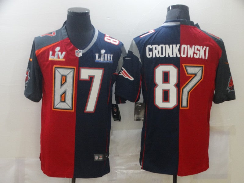 Adult New England Patriots Rob Gronkowski NO.87 Football Jerseys