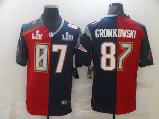 Adult New England Patriots Rob Gronkowski NO.87 Football Jerseys