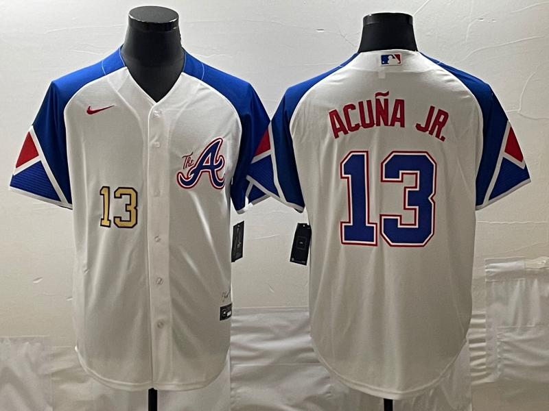 Men/Women/Youth Atlanta Braves Ronald Acuña Jr. #13 baseball Jerseys