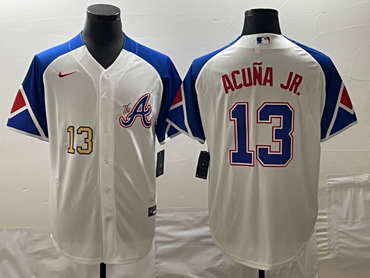 Men/Women/Youth Atlanta Braves Ronald Acuña Jr. #13 baseball Jerseys
