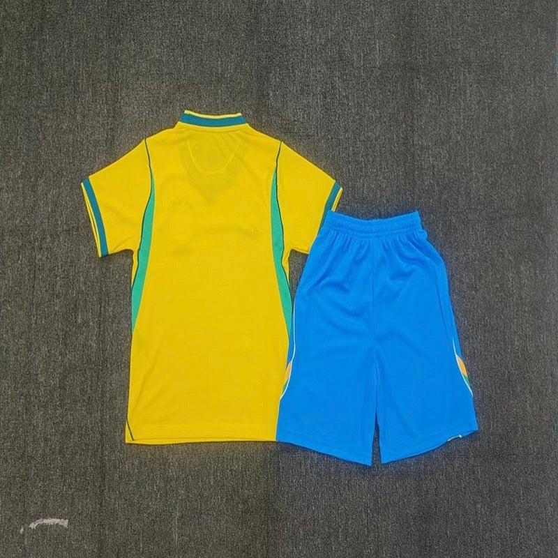 Kids Brazil 2026 world cup home soccer Jersey custom name and number