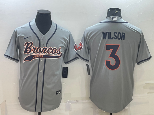 Adult Denver Broncos Russell Wilson NO.3 Football Jerseys