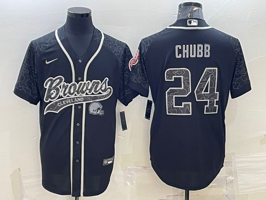 Adult Cleveland Browns Nick Chubb NO.24 Football Jerseys