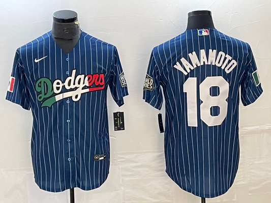Men/Women/Youth Los Angeles Dodgers Yoshinobu Yamamoto #18 baseball Jerseys