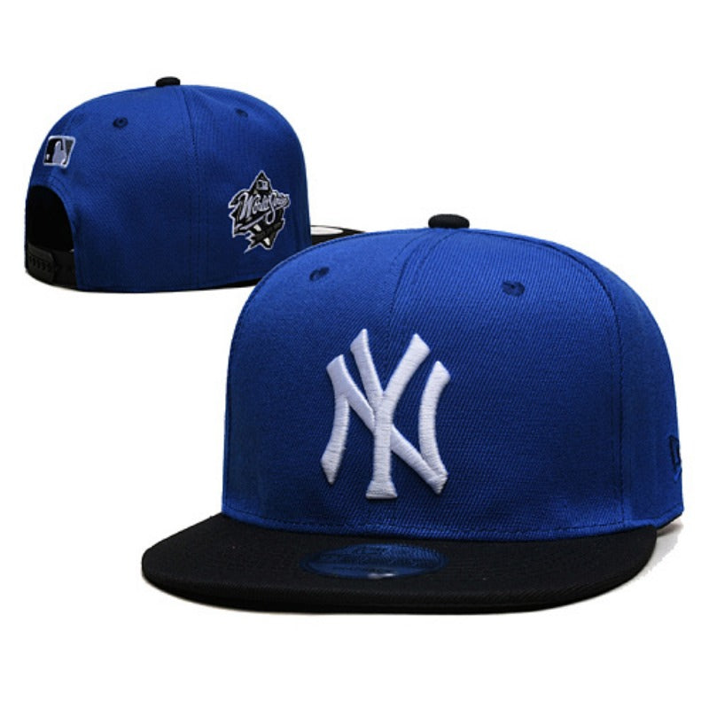 NYC City Baseball NY Symbol Flat Brim & Dad Caps, Unisex Adjustable Local Game Day Headwear Multi-Color Washed Solid Two-Tone Mesh Styles