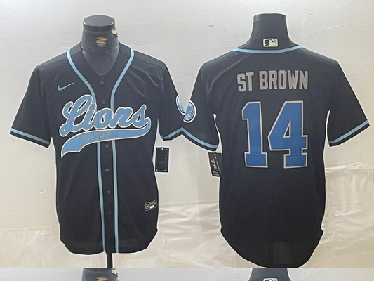 men/women/kids Detroit Lions Amon-Ra St. Brown NO.14 baseball Jerseys