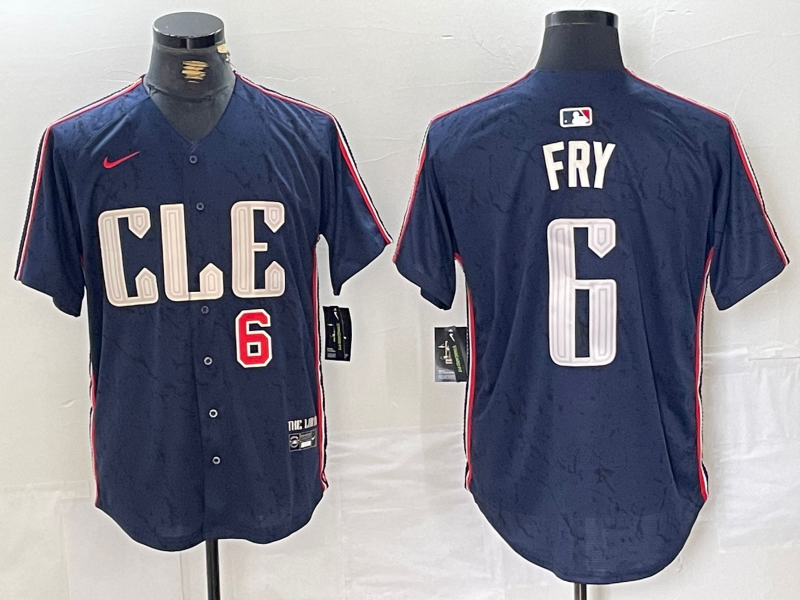 Men/Women/Youth Cleveland Indians David Fry #6 baseball Jerseys