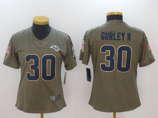 Women's Los Angeles Rams Todd Gurley NO.30 Football Jerseys