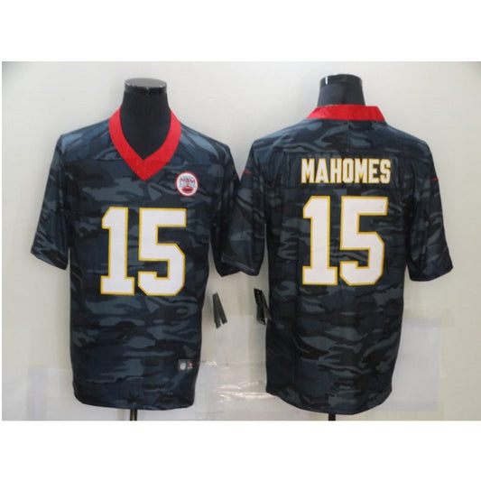 men/women/kids KC.Chiefs Mahomes NO.15 Black Football Jersey