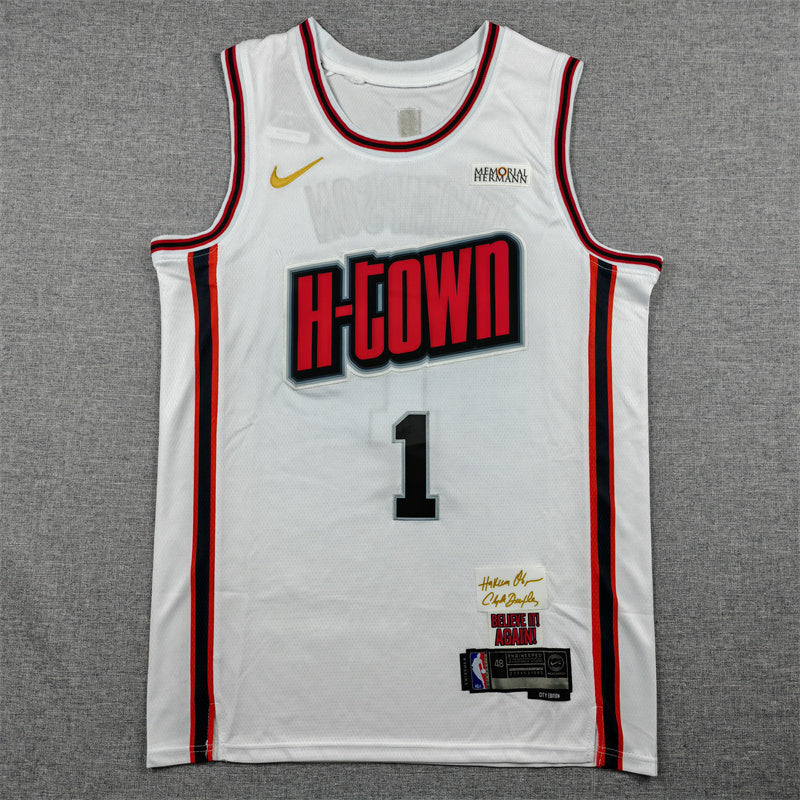 Houston rocket Amen Thompson NO.1 swingman basketball jerseys