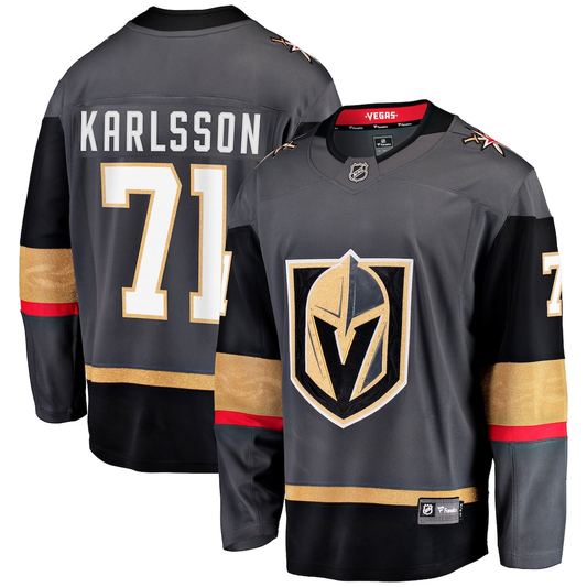 Men's Vegas Golden Knights William Karlsson #71 Fanatics Gray Breakaway Jersey