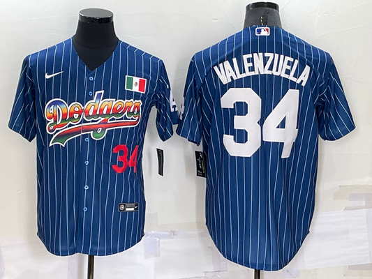 Men/Women/Youth Los Angeles Dodgers Fernando Valenzuela #34 baseball Jerseys