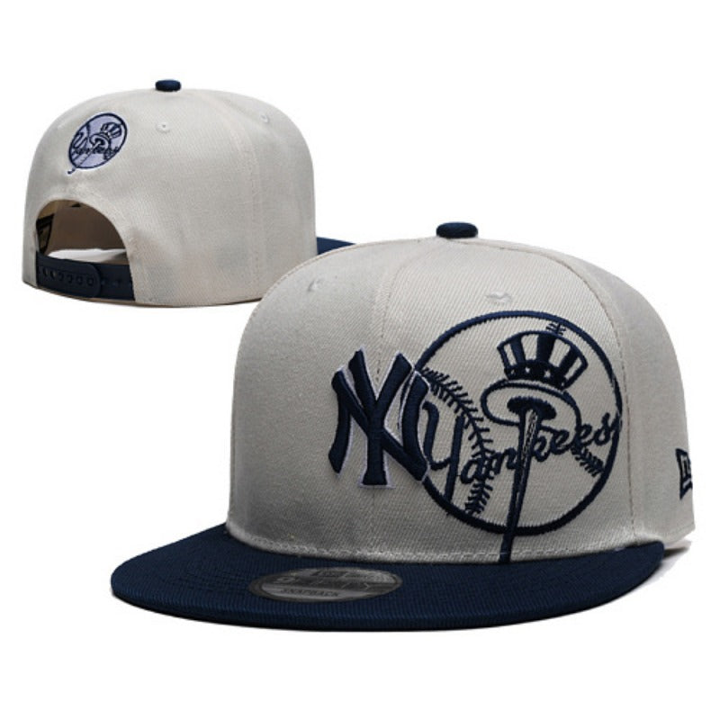 NYC City Baseball NY Symbol Flat Brim & Dad Caps, Unisex Adjustable Local Game Day Headwear Multi-Color Washed Solid Two-Tone Mesh Styles