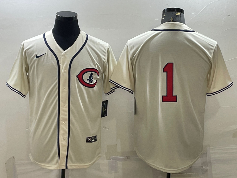 Men/Women/Youth Chicago Cubs Starting Lineups #1 baseball Jerseys