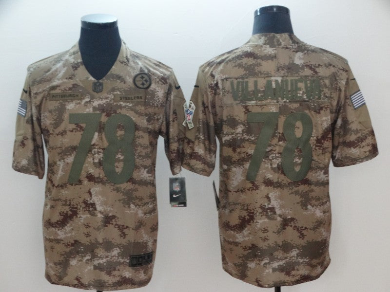 Adult Pittsburgh Steelers Alejandro Villanueva NO.78 Football Jerseys