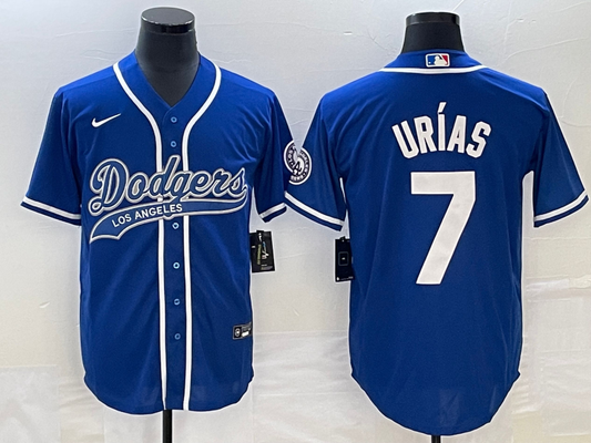 Men/Women/Youth Los Angeles Dodgers Julio Urías #7 baseball Jerseys